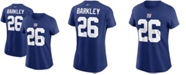 Nike Women's Saquon Barkley Royal New York Giants Name Number T-shirt